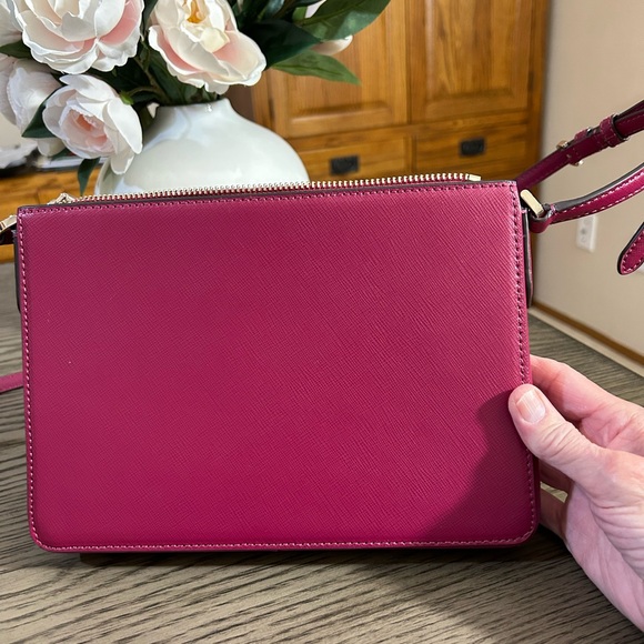 Kate Spade Raspberry Leather Crossbody Bag - Picture 3 of 8